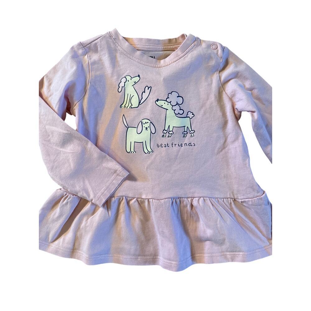 SINSAY BABY - dog tunic cotton top - size 12-18 months